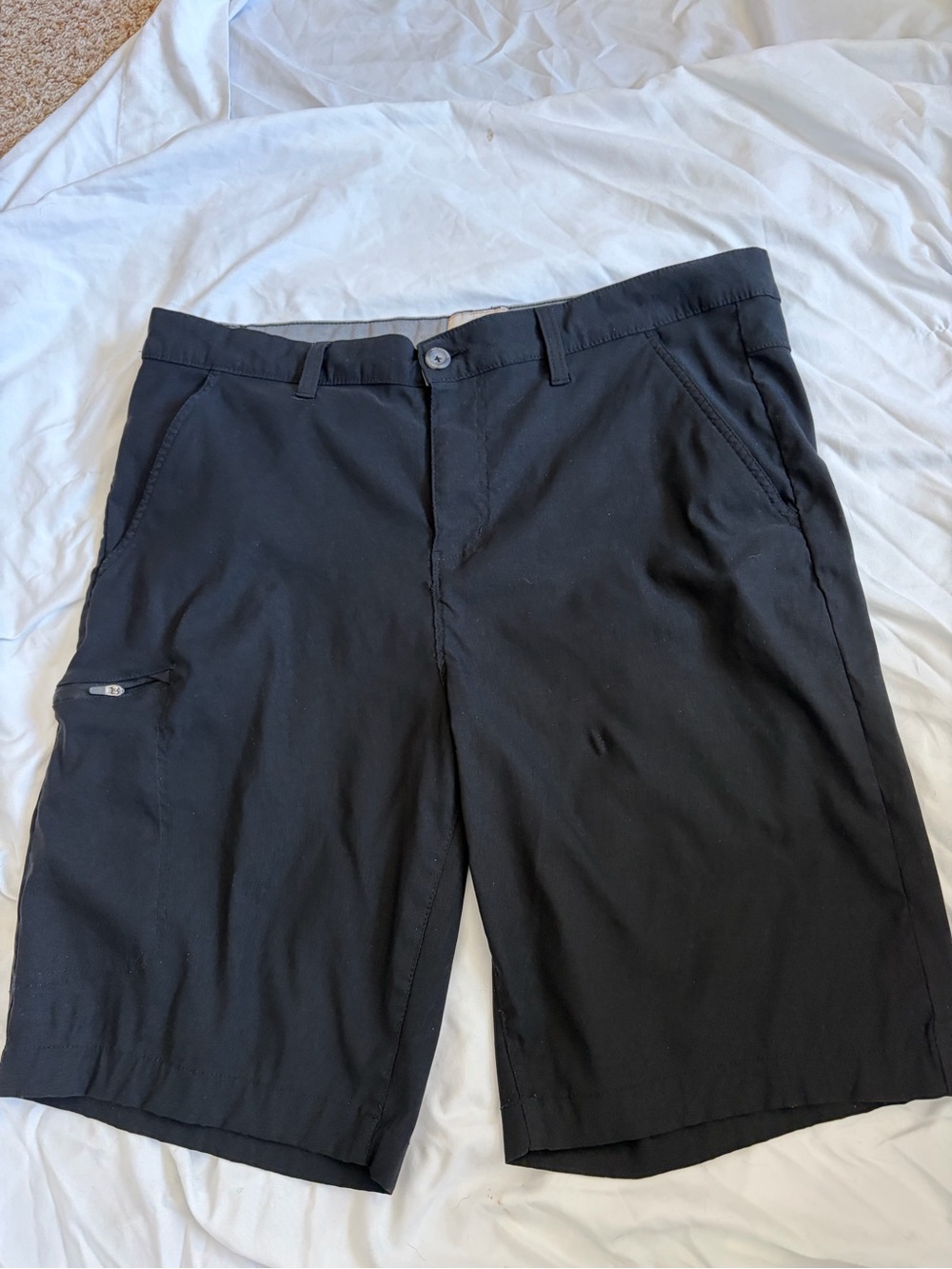 Weatherproof Vintage Black Men's Tech Utility Trail Hybrid Shorts Size 38